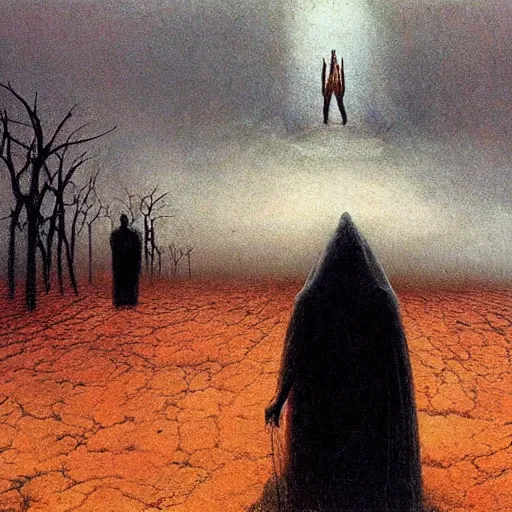 Image similar to the last selfie ever taken, apocalypse, horror, beksinski