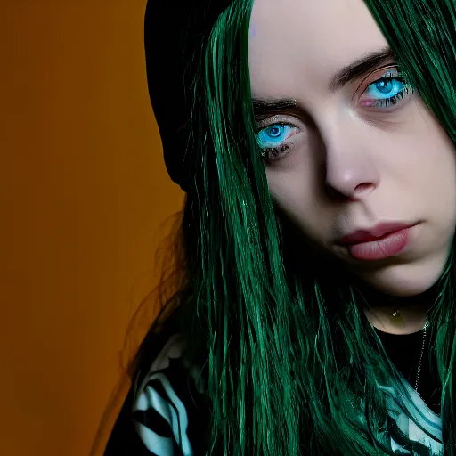 Image similar to Billie Eilish 4k detail