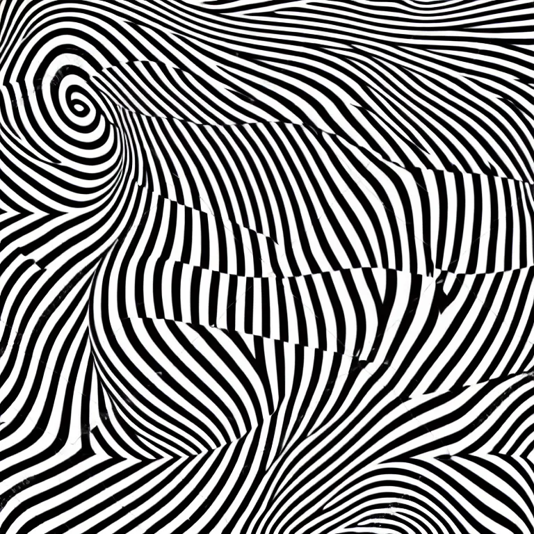 Image similar to illusory motion dazzle camouflage perlin noise prismatic optical illusion