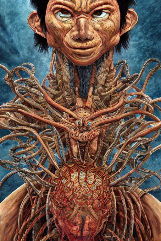 Image similar to full body portrait #art #hyperreal #intricate baraka-studio-ghibli DMT [32k hd]^10