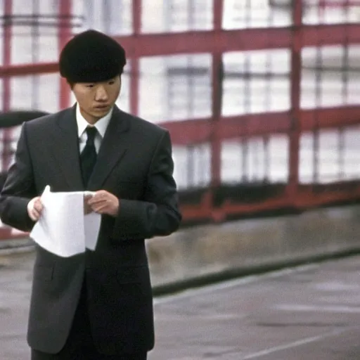 Image similar to movie still of son heung-min as kgb in rounders (1998),