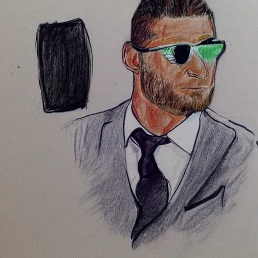 Image similar to ugly drawing of lapo elkann