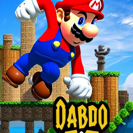 Prompt: mario dabbing, comedy