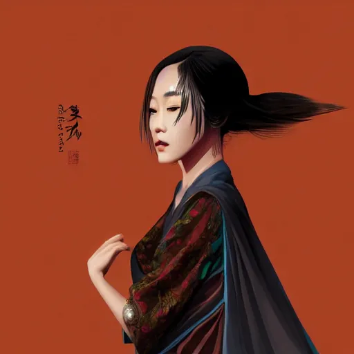 Prompt: asian women ghost, fiction, pop art, stability, intricate, elegant, 8 k, uhd, justify, artstation, concept art, matte, sharp focus, illustration, consistent, highly detailed object content, proportional object content