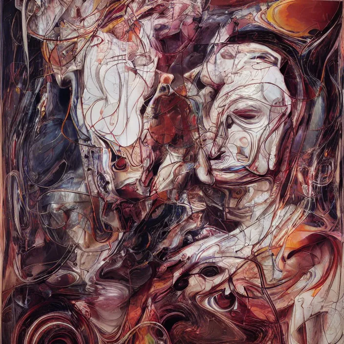Image similar to it is only with the heart that one can see rightly, what is essential is invisible to the eye. by jenny saville, scifi, neo - gothic, intricate, rich deep colors. part by james jean