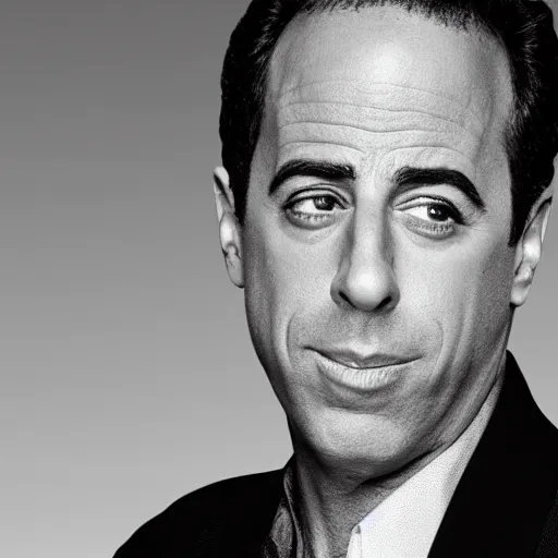 Prompt: jerry seinfeld without any eyes