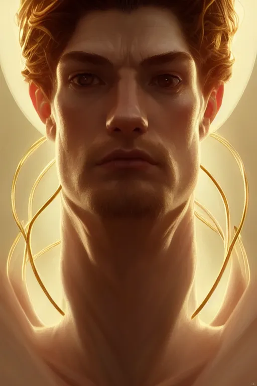 Image similar to symmetry!! portrait of a demigod, elden ring, intricate, elegant, highly detailed, dynamic lighting, digital art, digital painting, artstation, concept art, sharp focus, smooth, illustration, art by artgerm and greg rutkowski and alphonse mucha, unreal engine 5, octane render, 8 k