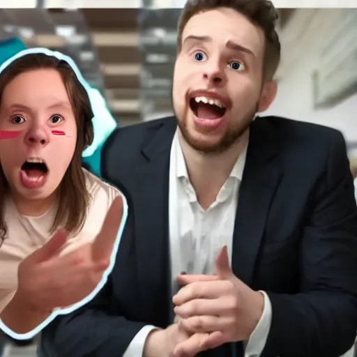 Prompt: average clickbaity youtube video thumbnail,pointing arrow,suprised face