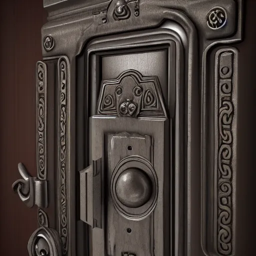 Image similar to the room of door latches, concept art, trending on artstation, highly detailed, intricate, sharp focus, digital art, 8 k