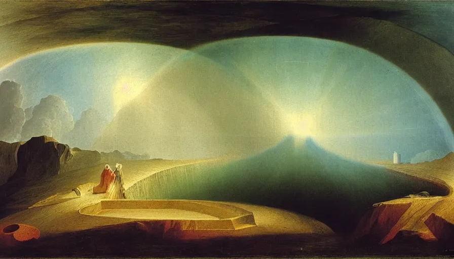 Image similar to the two complementary forces that make up all aspects and phenomena of life, by John Martin