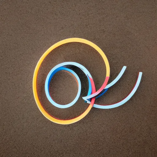 Image similar to abstract logo, three loop mobius strip,