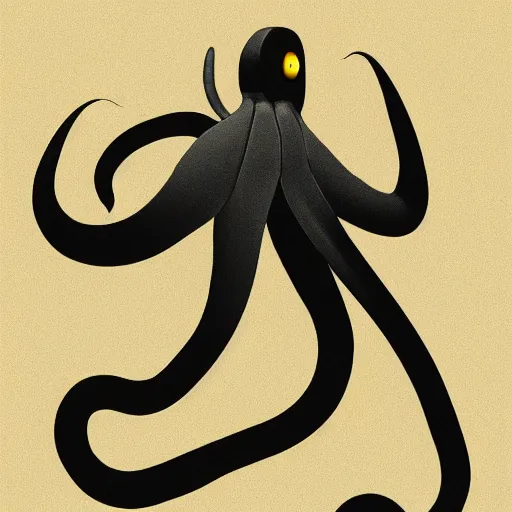 Image similar to octupus minimalistic symmetric concept art by afshar petros aoshima chiho caldwell clyde, matte background, sharp contours, minimalist, trending on artstation, 8 k