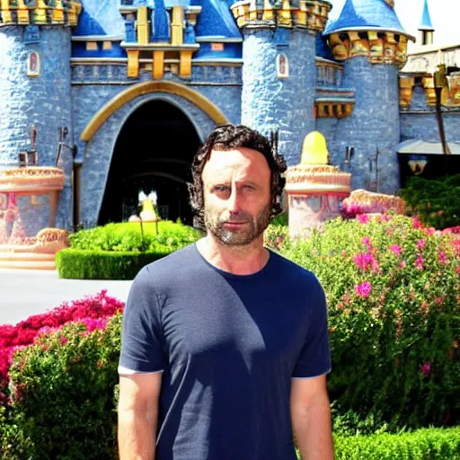 Image similar to andrew lincoln in disneyland