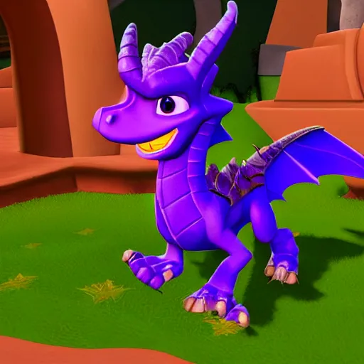 Prompt: photo of spyro