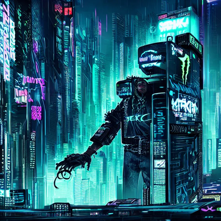 Image similar to cyberpunk monster energy