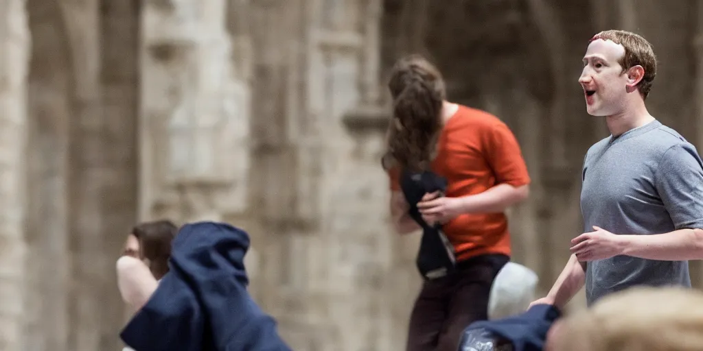 Prompt: mark zuckerberg as the hunchback of notre dame