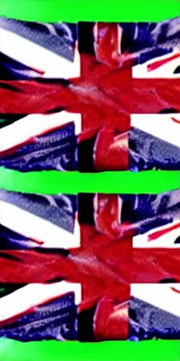 Image similar to wax boris johnson crying melting, union jack tissue