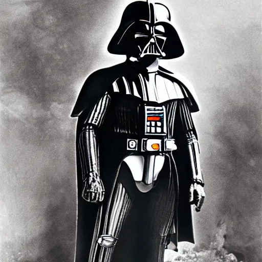 Prompt: darth vader world war 2 photo