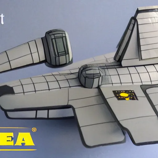 Prompt: highly detailed ikea instructions for building a spaceship