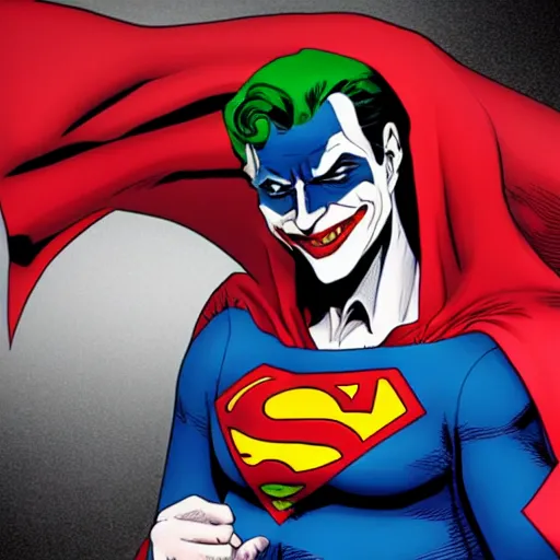 Image similar to Joker As Superman