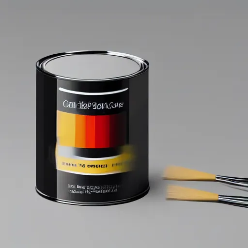 Image similar to can of paint, minimal, modern