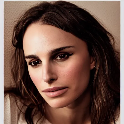 Prompt: Portrait photography of Nathalie Portman, award winning photography by Leonardo Espina