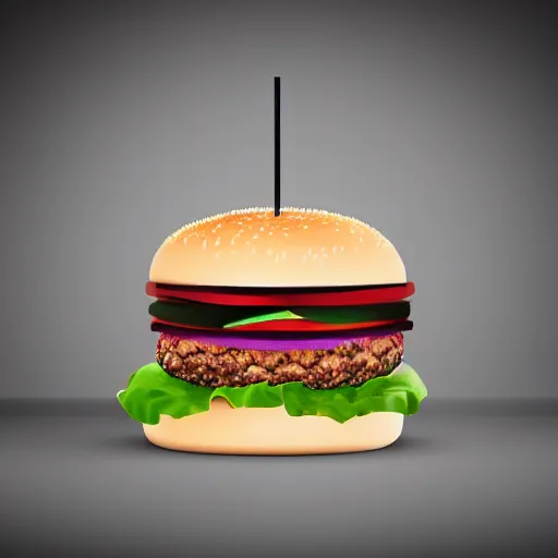 Prompt: Burger, unreal studio lighting, photorealistic