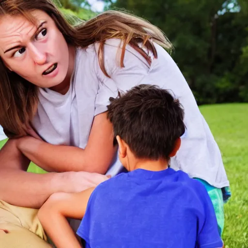 Prompt: teasing the kids with emotional trauma