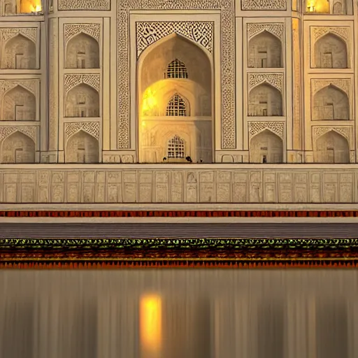 Image similar to the taj mahal made ot of cheese, 8k photorealism, extremly detailed, trending on artstation