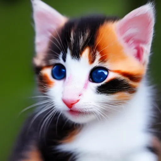 Image similar to a cute baby calico kitten