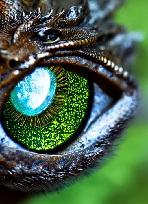 Image similar to dragon eye, closeup