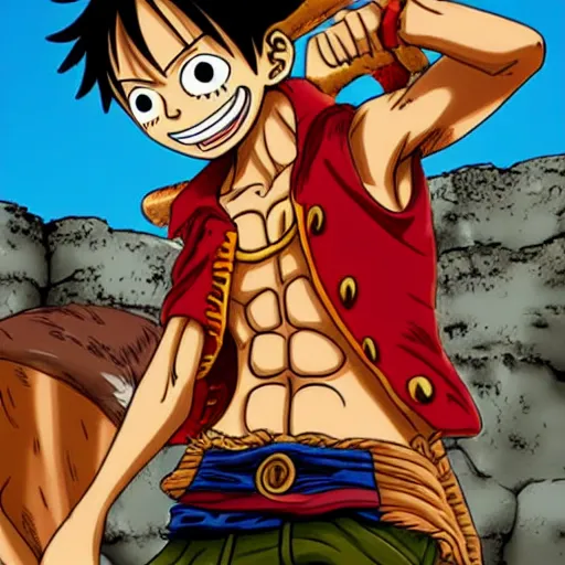 Prompt: luffy as cheetah