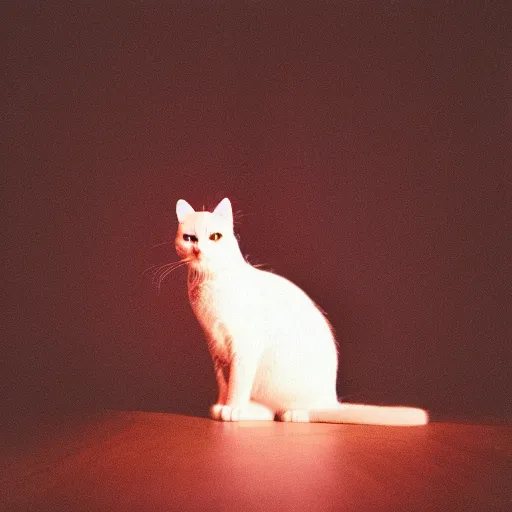 Image similar to Infinite exposure of a cat. Light Painting. Bokeh. Porta 800.