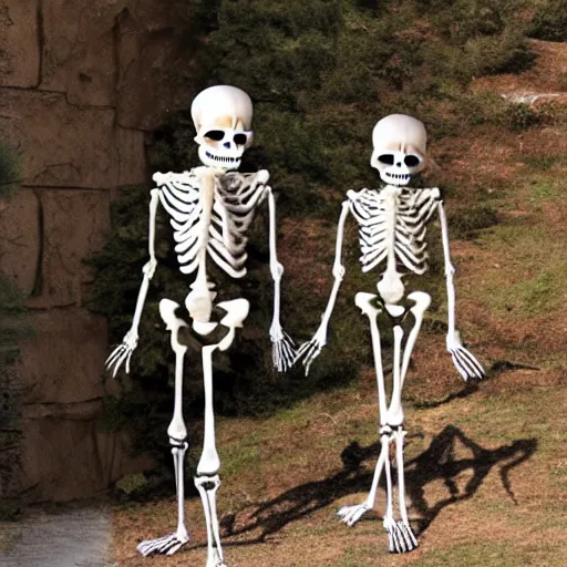 Prompt: Giga chad skeleton