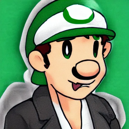 Image similar to Luigi anime style