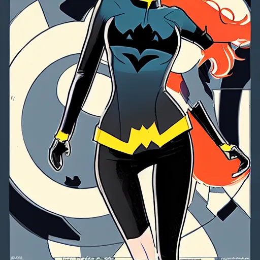 Prompt: in the style of Phil Noto comic art, Batgirl