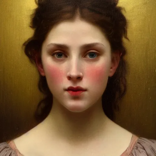 Prompt: hyperrealistic oil painting of woman, oil paint drips, dim volumetric lighting, 8 k octane beautifully detailed render, post - processing, portrait, extremely hyper - detailed, intricate, epic composition, cinematic lighting, masterpiece, by william - adolphe bouguereau and alphonse mucha, trending on artstation, very very detailed, masterpiece, stunning,