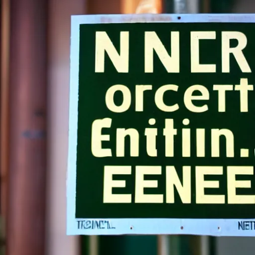 Image similar to E N C O I N T E R sign reads ' E N C O I N T E R '