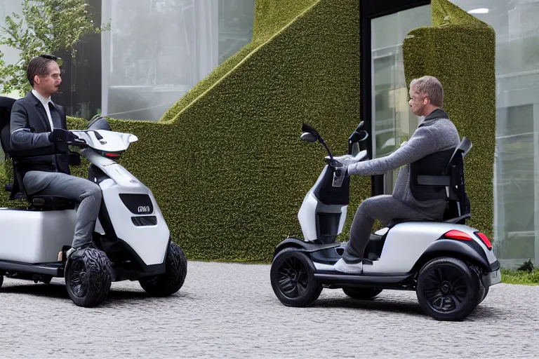 Image similar to a mobility scooter designed and produced by audi