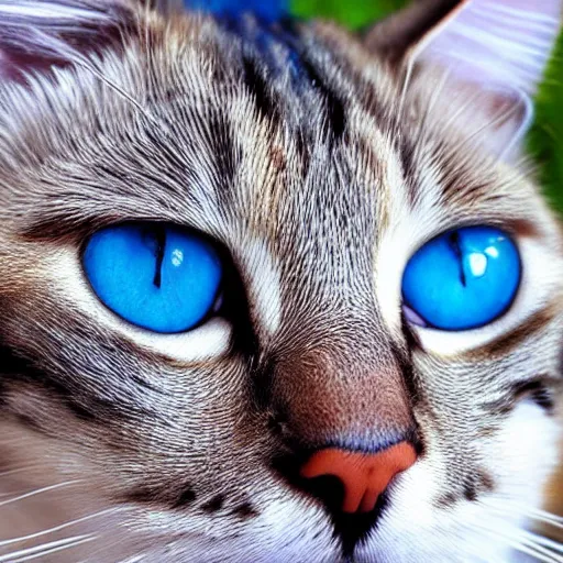 Image similar to cat with blue eyes,