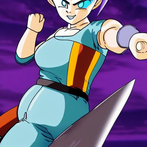 Image similar to bulma fighting cell