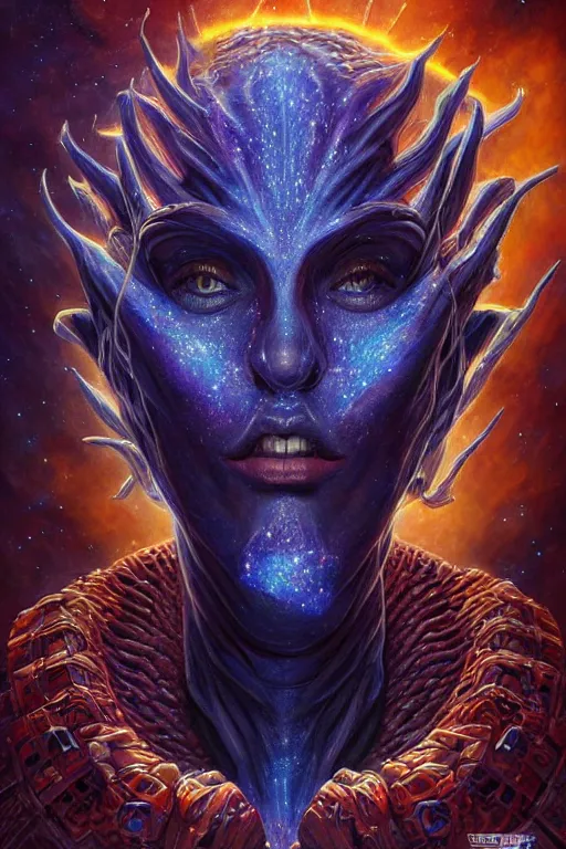 Prompt: beautiful oil painting with high detail of a wise Space ent made of stars and plasma, hybrid from dungeons and dragons and art direction by James Cameron ;by artgerm; wayne reynolds art station; cinematic quality character render; low angle; ultra high quality model; production quality cinema model; surreal, Escher plasma jaw