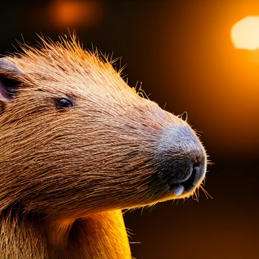 Prompt: capybara munching on gpus, studio lighting, sony, 4 k, depth of field, bokeh - n 9
