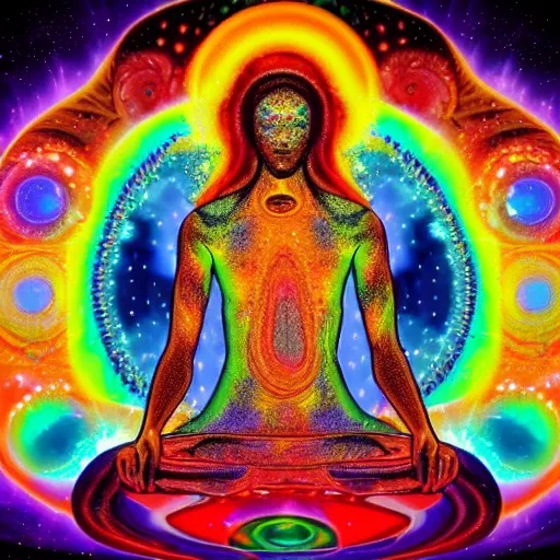 Prompt: cosmic enlightenment, psychedelic, high quality