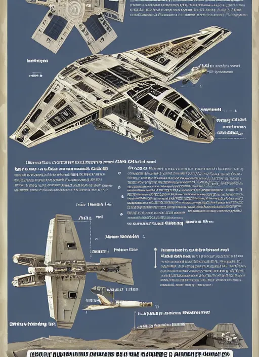 Prompt: airplane safety card on on how to evacuate the millennium falcon, glossy, extremely detailed, diagrams, intricate text, star wars themed.