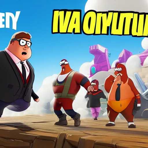 Image similar to Peter Griffin on Fortnite