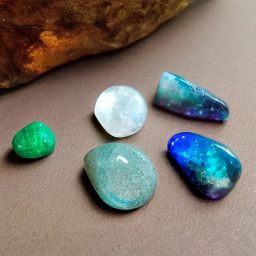 Image similar to magick gemstone in radiant flare and light, cosmic flare, various gemstone colors!