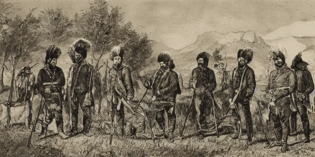 Image similar to french fur traders on the canadian frontier