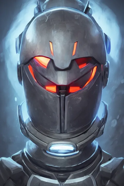 Image similar to epic mask helmet robot ninja portrait stylized as fornite style game design fanart by concept artist gervasio canda, behance hd by jesper ejsing, by rhads, makoto shinkai and lois van baarle, ilya kuvshinov, rossdraws global illumination radiating a glowing aura global illumination ray tracing hdr render in unreal engine 5