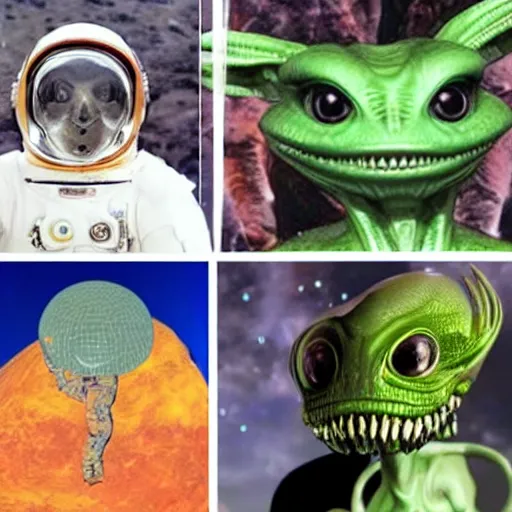 Image similar to each of these images should be sent to outer space to warn aliens about how alien we are